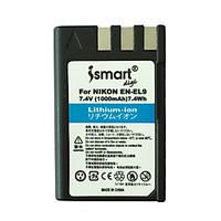 Ismartdigi New EL9 7.4V 1000mAh Camera Battery for Nikon ENEL9 A EL9 A D40 D40X D60 D5000 D3000