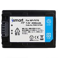 Ismartdigi FV70 7.2V 2060mAh Camera Battery for Sony HDR-PJ670 820 610 CX900 AX100E