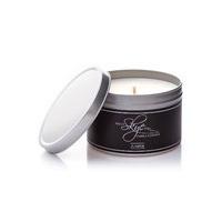 Isle of Skye Candle Company Candle Tin - Handmade Vegan Friendly Soy Wax Candle - Black