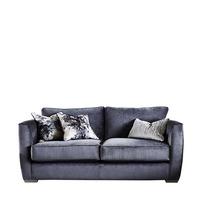 Islington 3 Seater Standard Back Sofa, Nehir Plain Steel