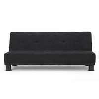 Ismi Black Faux Suede Sofa Bed