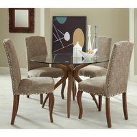 Islington 121.5cm Dining Set with 4 Kensington Fabric Chairs