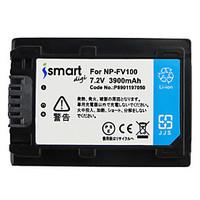 ismartdigi fv100 72v 3900mah camera battery for sony hdr cx610e cx450  ...