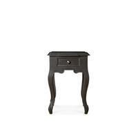 Isabelle bedside table in distressed charcoal