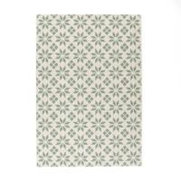 Iswik Flat Weave Rug with Cement Tile Motif