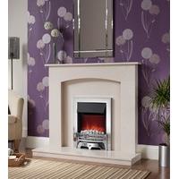 Isabelle Micro Marble Fireplace Package with Electric Fire