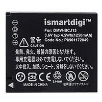 Ismartdigi BCJ13 3.6V 1250mAh Camera Battery for Panasonic DMC-LX5 LX5GK DMC-LX7 LX7GK