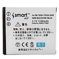 ismartdigi s008 37v 1150mah camera battery for panasonic fx33 fx30 fx5 ...