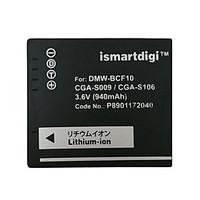 Ismartdigi BCF10 3.6V 940mAh Camera Battery for Panasonic DMC-FS4 FS6 FS7 GK