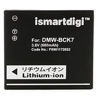 Ismartdigi BCK7 3.6V 680mAh Camera Battery for Panasonic DMW-BCK7GK S1 S3 FH2 FH4 FH6 FH8 FH27