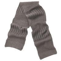 isotoner Mens Knit Scarf Acrylic and Wool Blend Grey One Size
