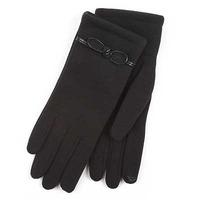 Isotoner Ladies Smartouch Glove with Bow Detail Black One Size