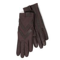 isotoner Wonderfit Stretch Gloves Brown One Size