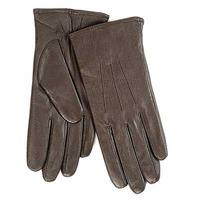 Isotoner Ladies 3 Point Waterproof Leather glove Chocolate Large