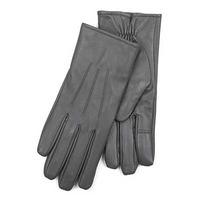 Isotoner Ladies 3 Point Waterproof Leather glove Grey Medium