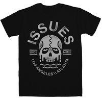 issues t shirt melting skull