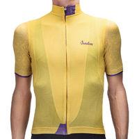 Isadore Mullholand Climbers Jersey Yellow/Purple S Short Sleeve Cycling Jerseys