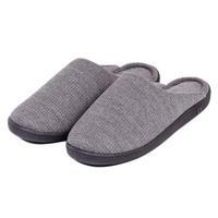 isotoner Textured Pillowstep Mule Slippers Charcoal Grey Small (UK 7-8)