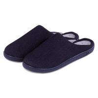 isotoner Textured Pillowstep Mule Slippers Black Medium (UK 8.5-9.5)