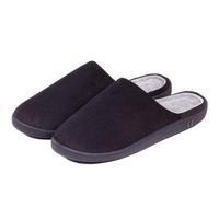 isotoner mens pillowstep cord mule slippers black medium uk 85 95