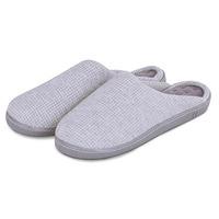 isotoner textured pillowstep mule slippers grey medium uk 85 95