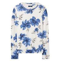 Island Flower Crewneck Sweatshirt - Nautical Blue