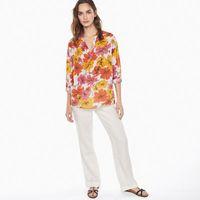 Island Blossom Popover Shirt - Bright Magenta