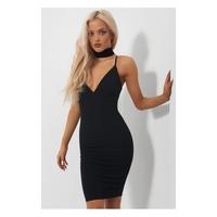 Isa Black Bodycon Dress
