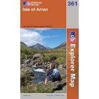 Isle of Arran - OS Explorer Map Sheet Number 361