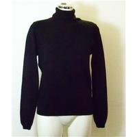 Isle black cashmere polo neck sweater Size M