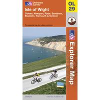 isle of wight os explorer map sheet number ol29