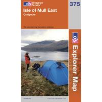 isle of mull east os explorer active map sheet number 375