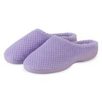 isotoner ladies popcorn terry mule slippers lavender uk size 4