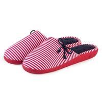 isotoner ladies red white stripe mule slipper navy pink uk size 6