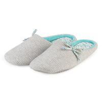 Isotoner Ladies Waffle Mule Slipper Grey UK Size 7