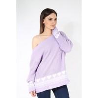 Isabel Heart Printed Chunky Knitted Dress