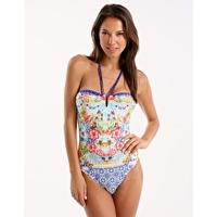 Island Kitsch Bandeau One Piece - Fiji Fusion