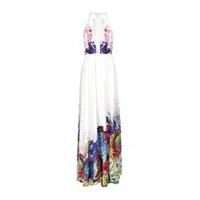 ISLA - White Tropical Print Maxi Dress