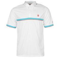 Island Green Contrast Tapered Polo Shirt Mens