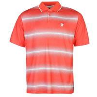 island green sublimated print golf polo shirt mens