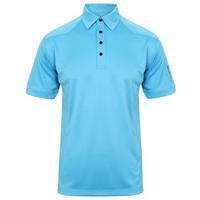 Island Green Contrast Polo White - Marine Medium