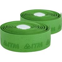 ITM - Cork Embossed Handlebar Tape Green