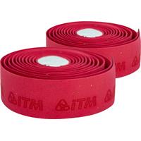 ITM - Cork Embossed Handlebar Tape Red