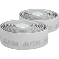 ITM - Cork Embossed Handlebar Tape White