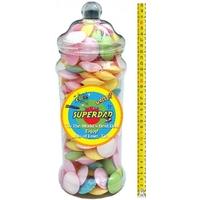 It\'s A Foot Of Sweets! Jumbo Personalised Jar Of Flying Saucers