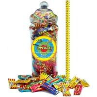 It\'s A Foot Of Sweets! Jumbo Personalised Selection Jar Of Classic Chew Bars To Chomp on