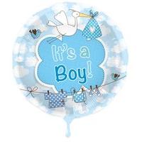 its a boy new baby foil balloon