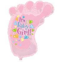 It\'s A Girl Baby Foot Foil Balloon