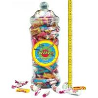It\'s A Foot Of Sweets! Jumbo Personalised Jar Of Swizzels Sweetshop Chewy Classics
