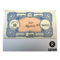 Italian Somaliland British POW Camp 10 cent Token Money